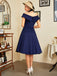 1950s Off Shoulder Swing Dress