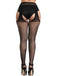 Lace Hollow Crotchless Stockings