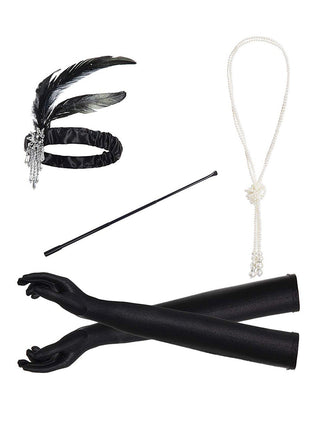 4Pcs 1920s Accessories Set: timeless style reimagined