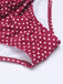 1950s Retro Polka Dot Halter One-Piece Swimsuit