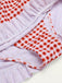 Retro Red 1940s Plaid Halter Bikini Set