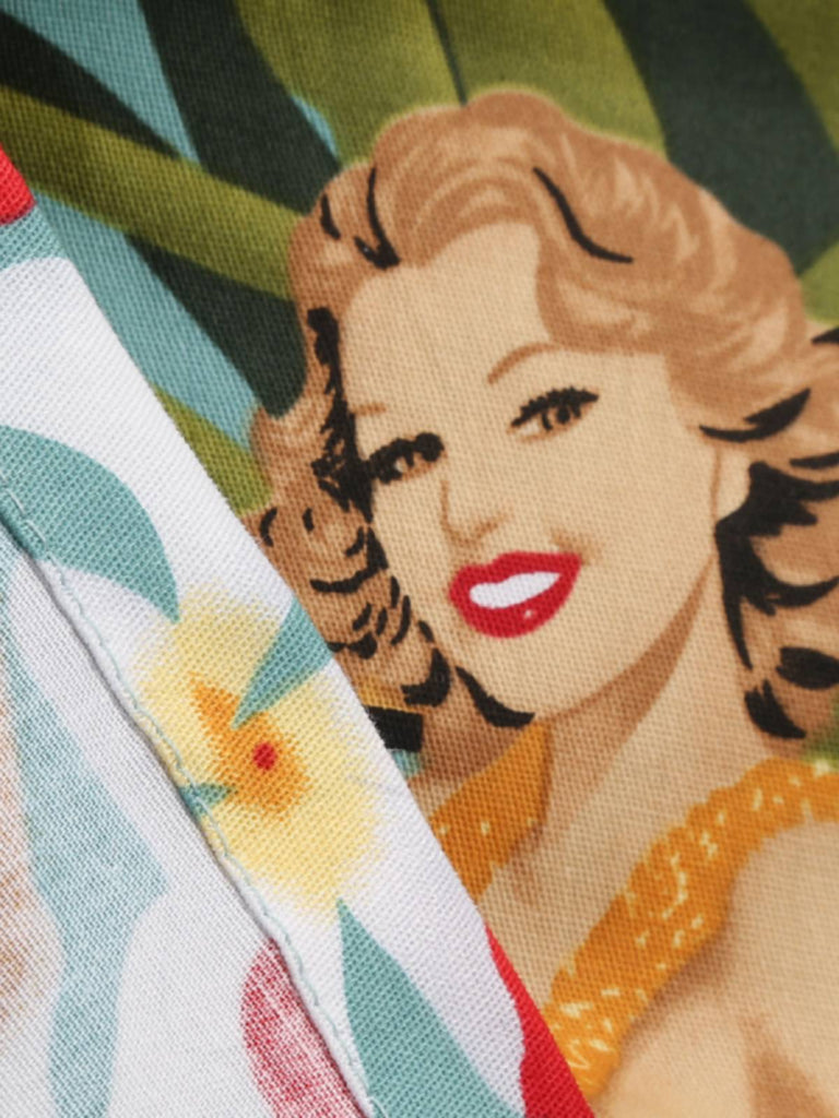 1960s Bikini Girls Vintage Pencil Dress