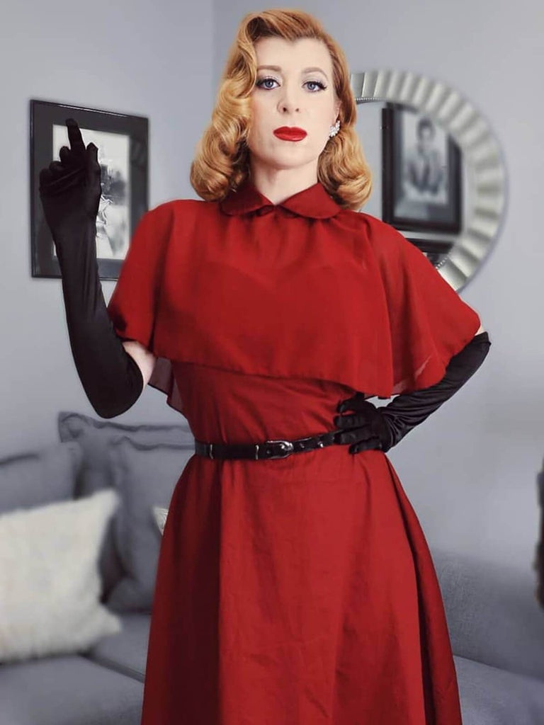 1950s cape hotsell patchwork swing dress