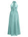 1950s Chiffon Sleeveless Solid Vintage Dress