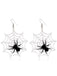 Retro Halloween Cobweb Drop Necklace