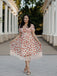 Pink 1950s Lace Strawberry Swing Dress
