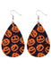 Retro Halloween Pumpkin Drop Earring