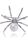 Retro Halloween Spider Pearl Brooch
