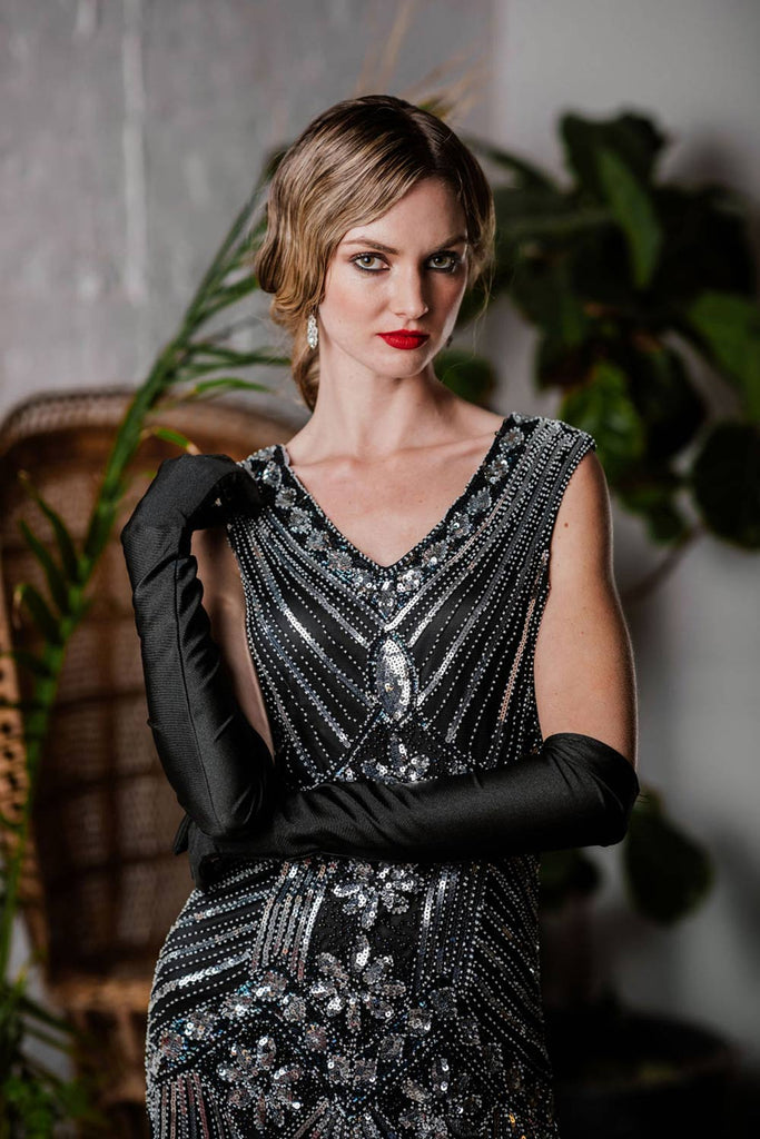 [US Warehouse] 1920s Sequined Fringe Dress