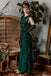 Green 1920s Sequin Art Deco Maxi Dress