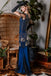 [US Warehouse] Blue 1920s Sequined Maxi Flapper Dress