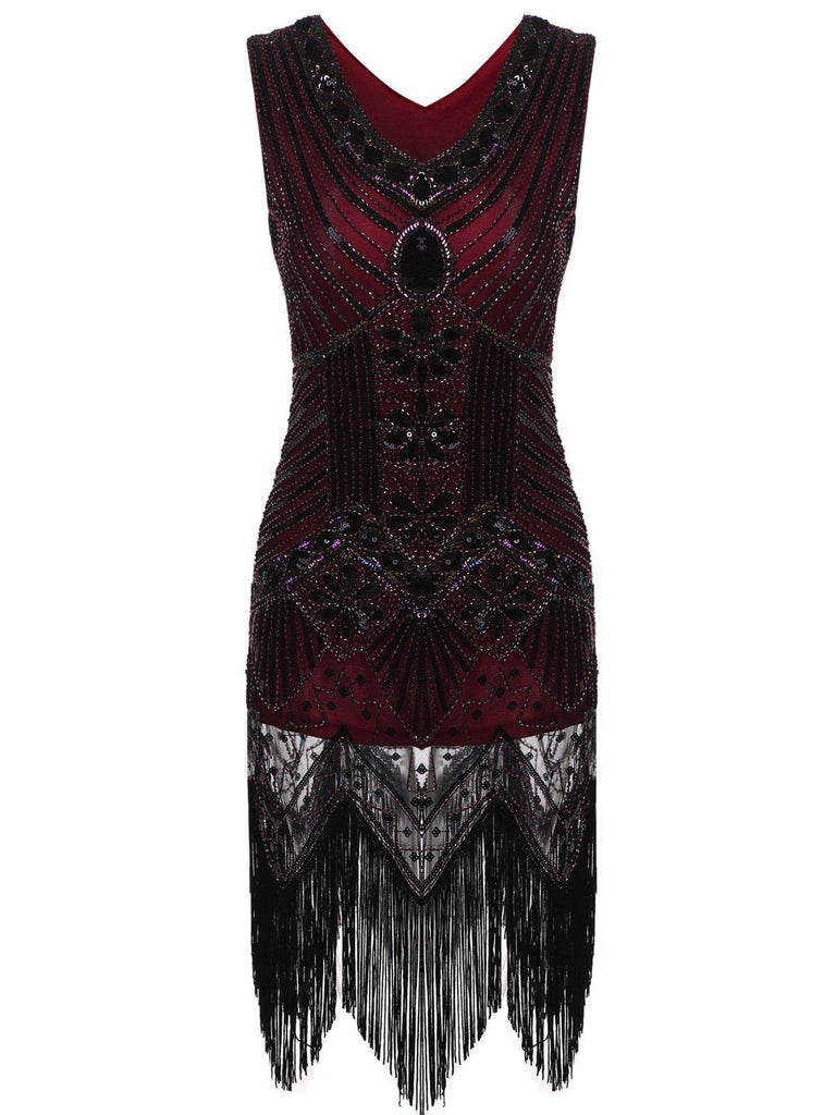 [Clearance] 1920s Sequined Fringe Dress