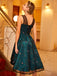 1950s Mesh Hi-Lo Back Lace Up Dress