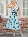 1950s Bow Polka Dot Swing Dress