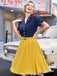 Snow White Style Button 1950s Dress