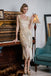 Apricot 1920s Beaded Sequin  Flapper Dress — vintage elegance for the modern woman