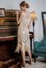Apricot 1920s Beaded Sequin  Flapper Dress — vintage elegance for the modern woman