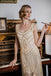 Apricot 1920s Beaded Sequin  Flapper Dress: timeless style reimagined