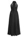 1950s Chiffon Sleeveless Solid Vintage Dress