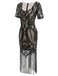 Black 1920s Fringe Lace Flapper Dress: timeless style reimagined