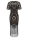 Black 1920s Fringe Lace Flapper Dress — vintage elegance for the modern woman