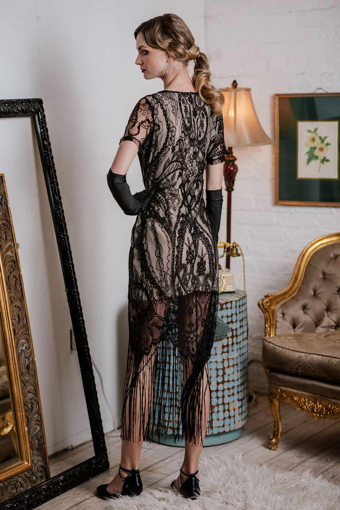 lace dress 1920 Lady in Lace' an Early 1920's Tea Dress |