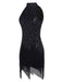 Black 1920s Sequined Glitter Dress: timeless style reimagined
