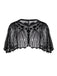 Black 1920s Shawl Beaded Sequin Flapper Cape: timeless style reimagined