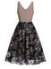 Black 1950s Butterfly Mesh Stitching Dress — vintage elegance for the modern woman