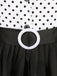 Black 1950s Dots Patchwork Dress — vintage elegance for the modern woman