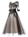 Black 1950s Mesh Swing Dress — vintage elegance for the modern woman