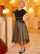 Black 1950s Polka Dot Swing Dress: timeless style reimagined