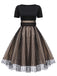 Black 1950s Polka Dot Swing Dress: timeless style reimagined