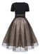 Black 1950s Polka Dot Swing Dress: timeless style reimagined