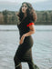 Black 1960s Button Slit Bodycon Dress: timeless style reimagined