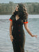 Black 1960s Button Slit Bodycon Dress — vintage elegance for the modern woman