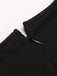 Black 1960s Button Slit Bodycon Dress: timeless style reimagined