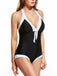 Black 1960s Halter Backless One-Piece Swimsuit — vintage elegance for the modern woman