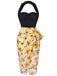 1960s Halter Sunflower Pencil Dress | 1960s | vintage dress, retro fashion