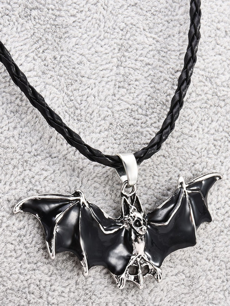 Black Retro Halloween Bat Necklace — vintage elegance for the modern woman