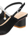 Black Velvet Satin Pearl Chunky Heel Shoes, vintage shoes, retro heels - perfect for women who love vintage and retro fashion