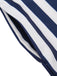 Blue 1930s Striped Ruffle Jumpsuit: timeless style reimagined