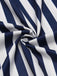 Blue 1930s Striped Ruffle Jumpsuit: timeless style reimagined