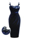 Blue 1960s 3D Butterfly Velvet Pencil Dress: timeless style reimagined