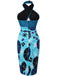 1960s Halter Abstract Floral Bodycon | 1960s | vintage dress, retro fashion
