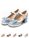 Bowknot Chunky Heels Mary Jane Shoes: timeless style reimagined