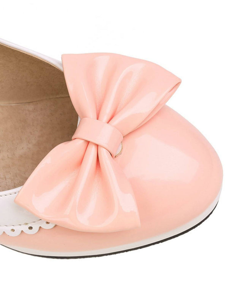 Bowknot Chunky Heels Mary Jane Shoes: timeless style reimagined