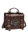 Brown Halloween Clock Decoration Bag, vintage bag, retro purse - perfect for women who love vintage and retro fashion