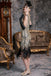 [US Warehouse] Champagne 1920s Sequined Flapper Dress & 6PCS Acccessories