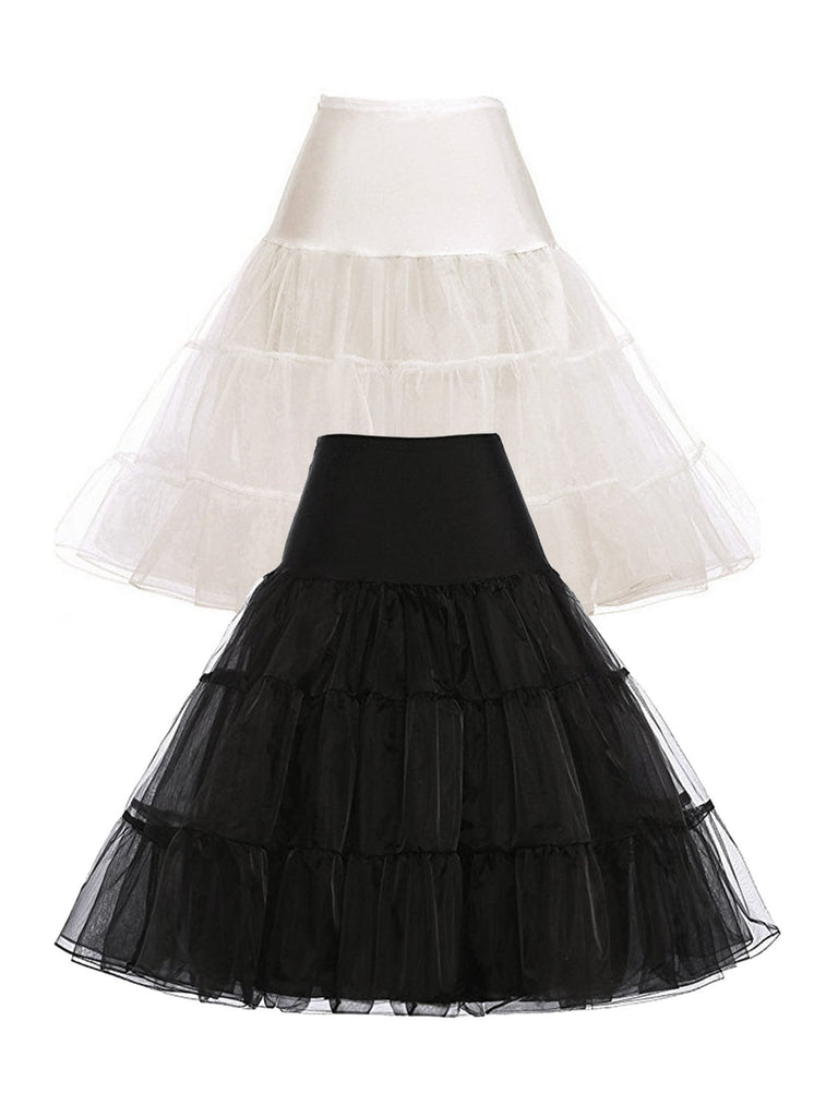 2PCS 1950s Petticoat Tutu Crinoline Underskirt